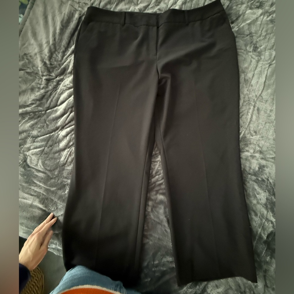 Plus Size 22W Black Dress Pants Career Work Stretch Liz Claiborne